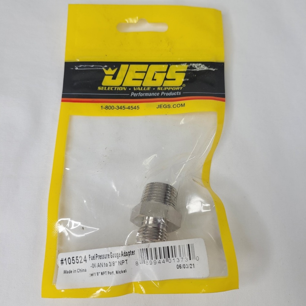 JEGS 105524 Fuel‎ Pressure Adapter Fitting